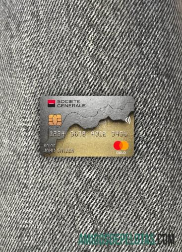 França Societe Generale Bank Mastercard Photolook Front modelo